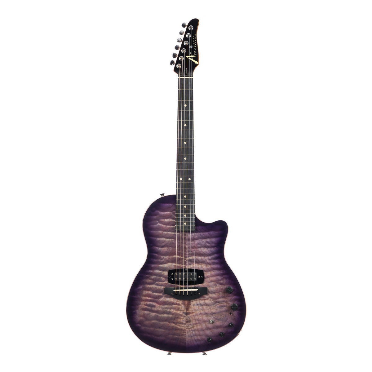 Tom Anderson Guitarworks Crowdster Plus - Abalone to Trans-Purple Burst