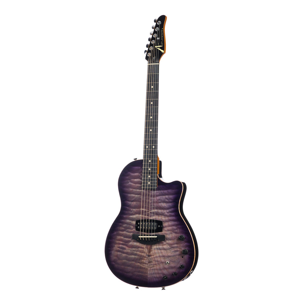 Tom Anderson Guitarworks Crowdster Plus - Abalone to Trans-Purple Burst