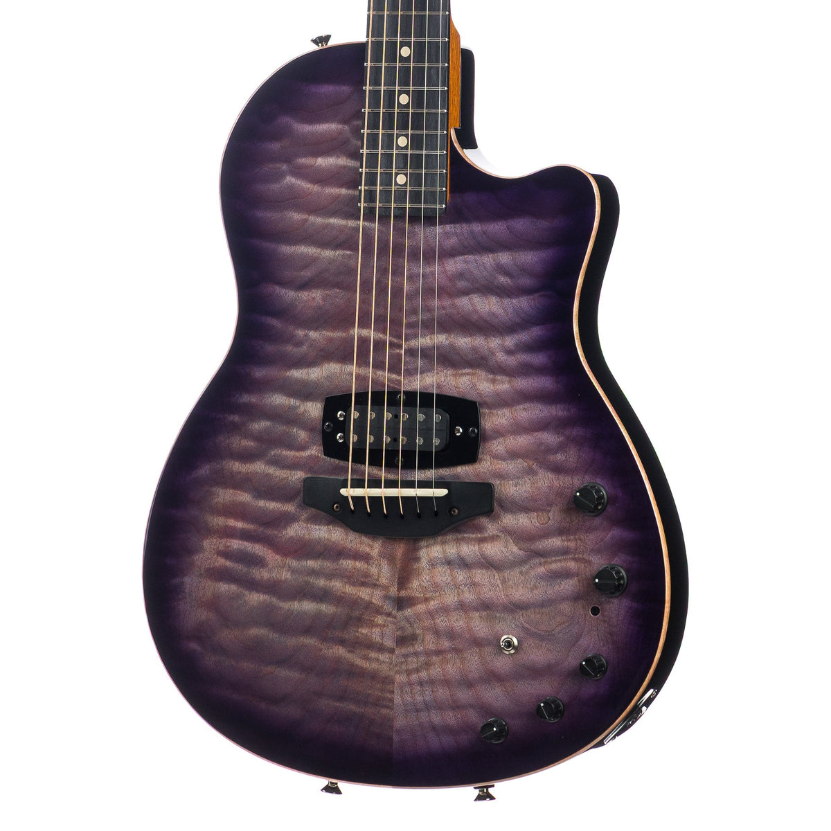 Tom Anderson Guitarworks Crowdster Plus - Abalone to Trans-Purple Burst