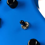 Tom Anderson Guitarworks Raven - Voodoo Blue with Black Racing Stripe