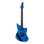 Tom Anderson Guitarworks Raven - Voodoo Blue with Black Racing Stripe