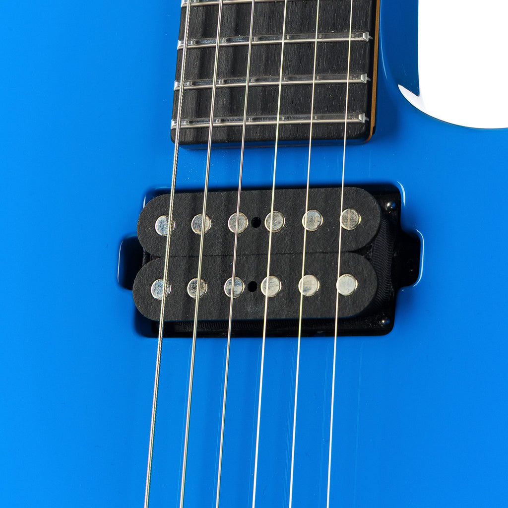 Tom Anderson Guitarworks Raven - Voodoo Blue with Black Racing Stripe