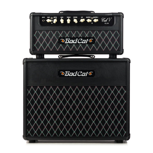 Bad Cat Cub V 40 watt Handwired Head & Era 1x12 Cabinet - Black w/Black Diamond Grille