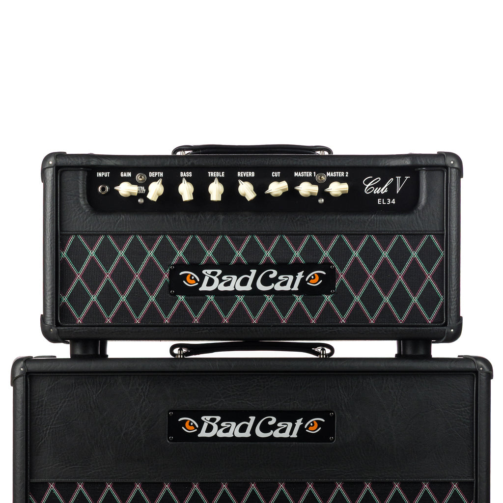 Bad Cat Cub V 40 watt Handwired Head & Era 1x12 Cabinet - Black w/Black Diamond Grille