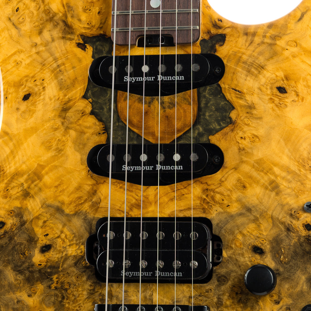 ESP Original Series Snapper CTM Buckeye Burl / RW - Natural