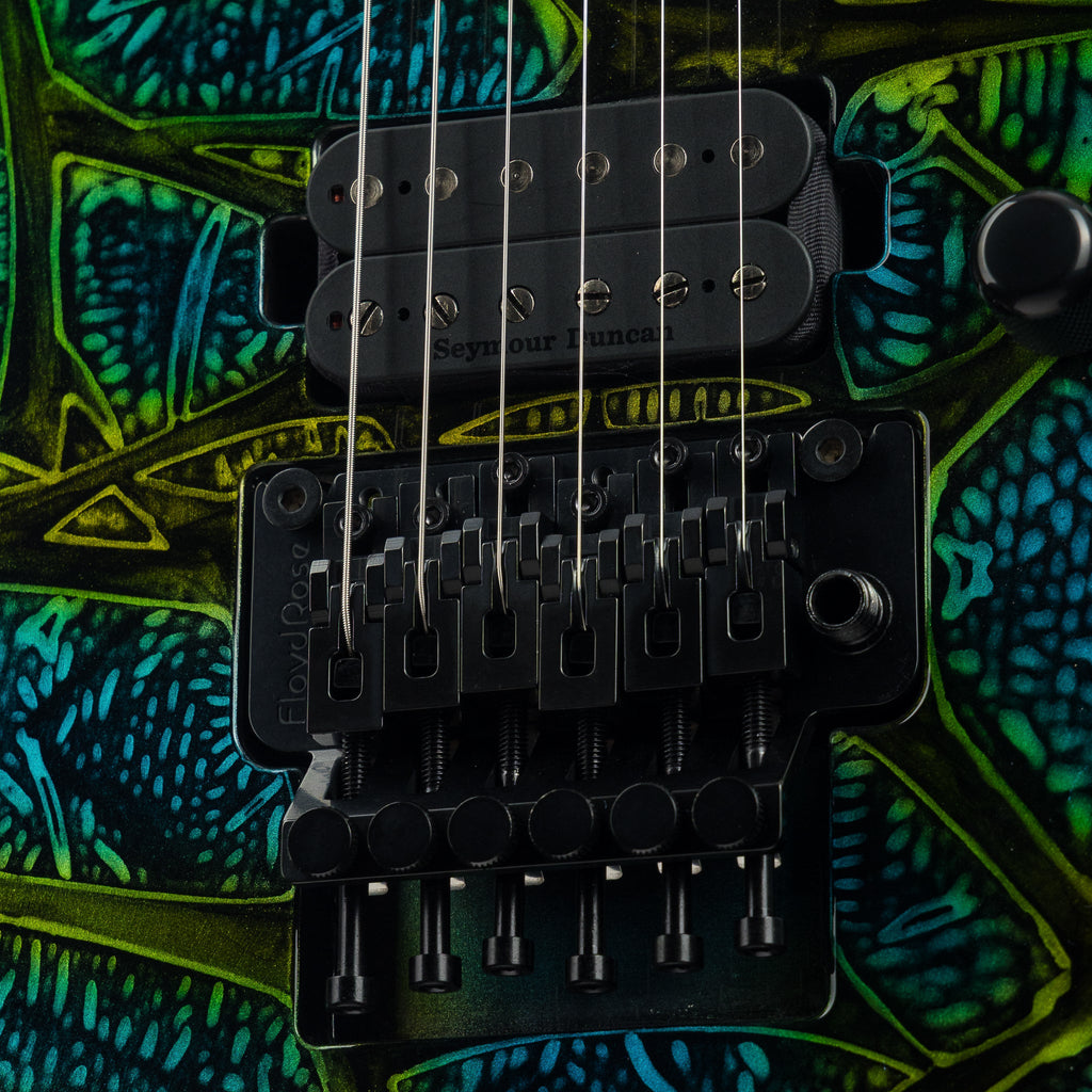 ESP USA Custom Shop M-II DX - Psychedelic Flame