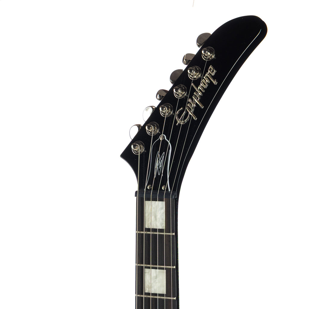Epiphone IGC Artist Lzzy Hale Explorer Custom - Black Diamond Holographic Sparkle