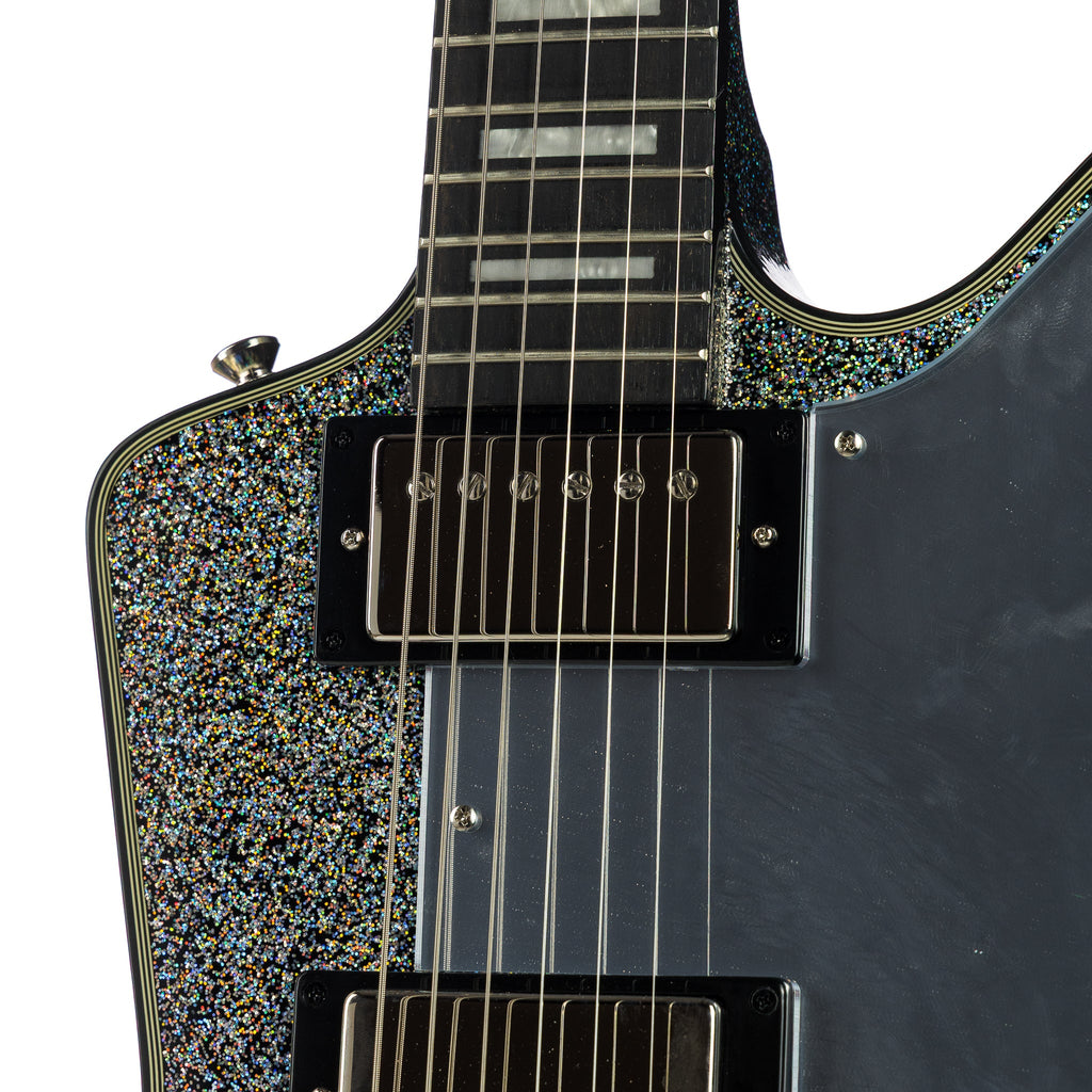 Epiphone IGC Artist Lzzy Hale Explorer Custom - Black Diamond Holographic Sparkle