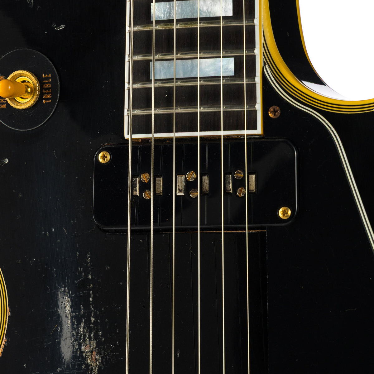 Gibson Custom Shop LE 1954 Les Paul Staple HB, Heavy Aged - Ebony