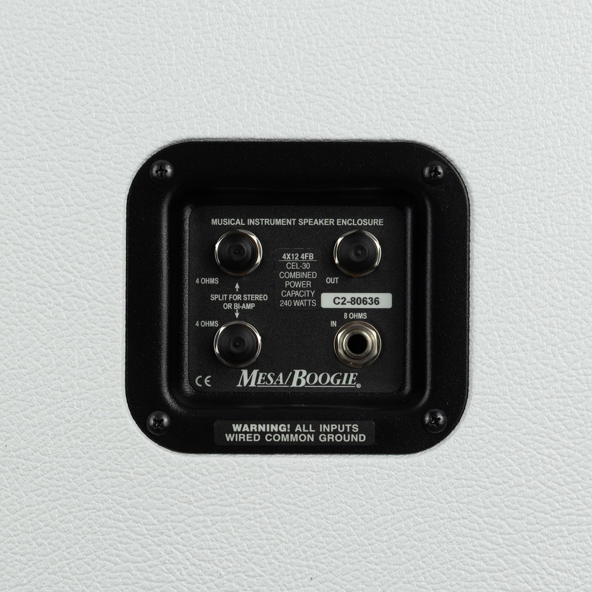 Mesa/Boogie ’90s Dual Rectifier Head & 4x12 Rectifier Standard Straight Cabinet - Hot White Bronco / White Grille