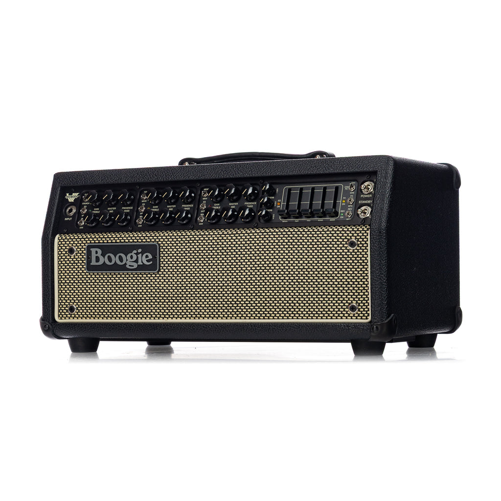 Mesa Boogie Mark VII Head w/ 2x12 Rectifier Vertical Cabinet Custom Rig - Black Bronco w/Cream & Black Grille