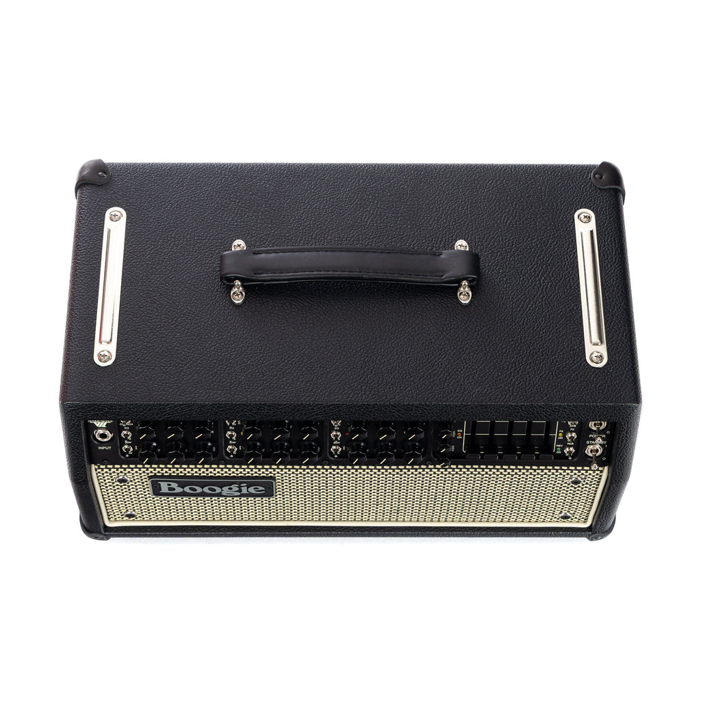 Mesa Boogie Mark VII Head w/ 2x12 Rectifier Vertical Cabinet Custom Rig - Black Bronco w/Cream & Black Grille