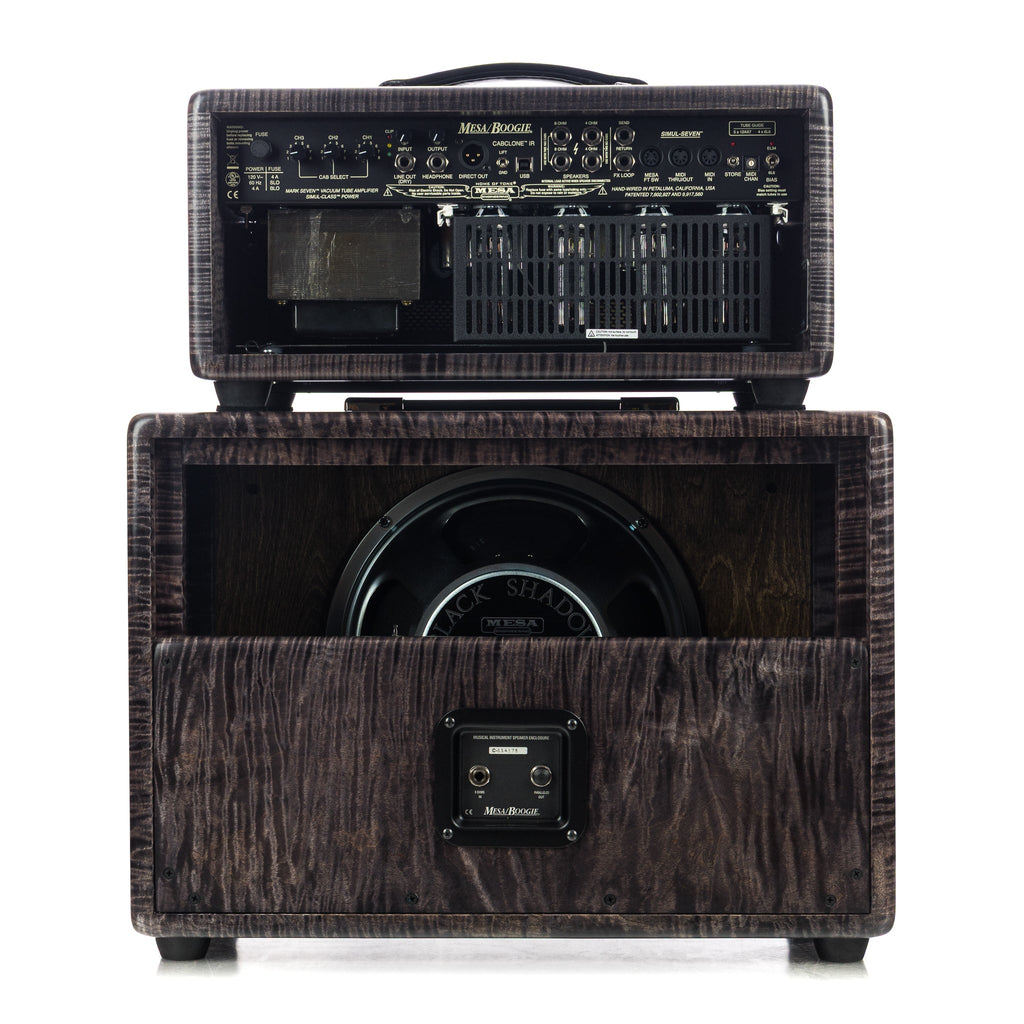 Mesa Boogie Mark 7 Head and 1x12 Open Back Cabinet Private Reserve Flame Maple - Charcoal Stain