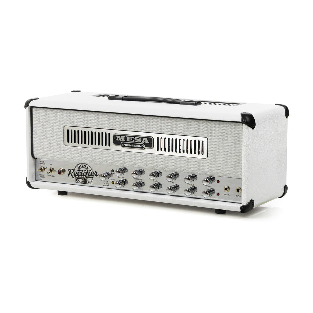 Mesa/Boogie ’90s Dual Rectifier Head & 4x12 Rectifier Standard Straight Cabinet - Hot White Bronco / White Grille